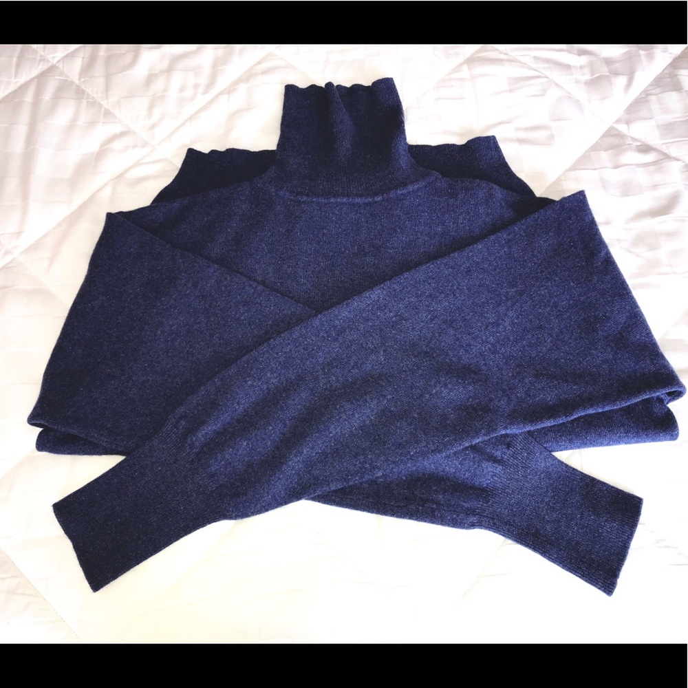 Men’s 100% Cashmere Turtleneck Sweater size M